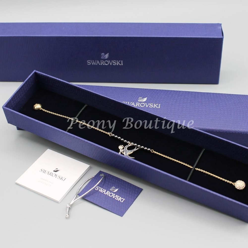 Swarovski 5511097 Tarot bracelet jewelry size L sparrow magic new gold tone